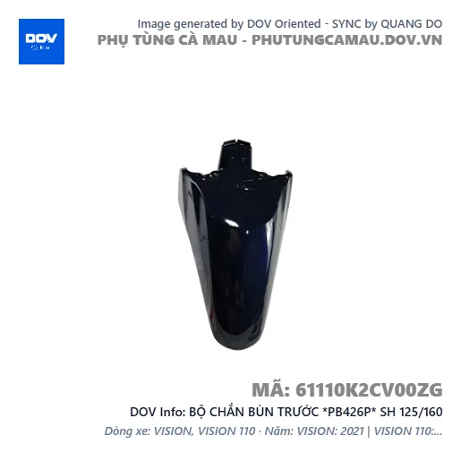 BỘ CHẮN BÙN TRƯỚC *PB426P* SH 125/160 — 61110K2CV00ZG