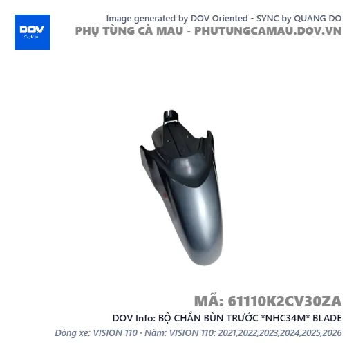 BỘ CHẮN BÙN TRƯỚC *NHC34M* BLADE — 61110K2CV30ZA