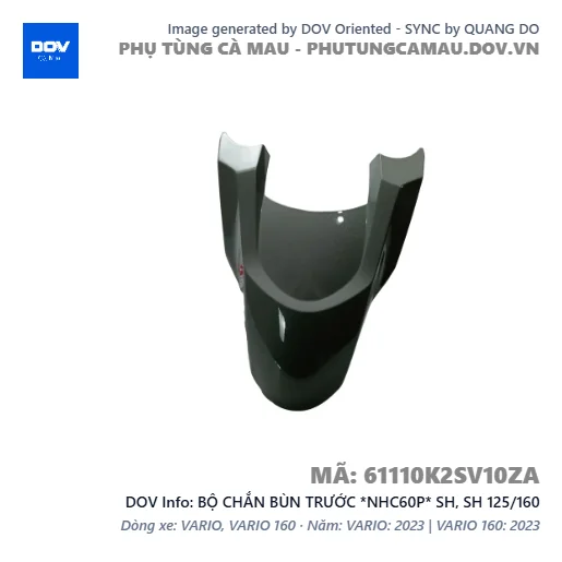 BỘ CHẮN BÙN TRƯỚC *NHC60P* SH, SH 125/160 — 61110K2SV10ZA