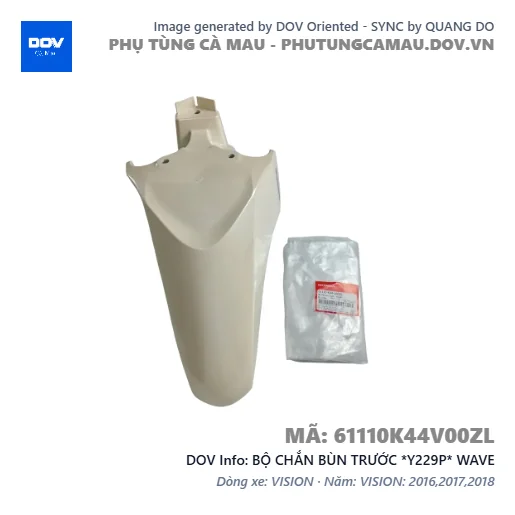 BỘ CHẮN BÙN TRƯỚC *Y229P* WAVE — 61110K44V00ZL