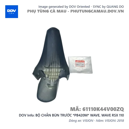 BỘ CHẮN BÙN TRƯỚC *PB420M* WAVE, WAVE RSX 110 — 61110K44V00ZQ