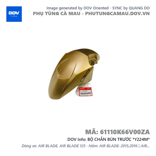 BỘ CHẮN BÙN TRƯỚC *Y224M*  — 61110K66V00ZA