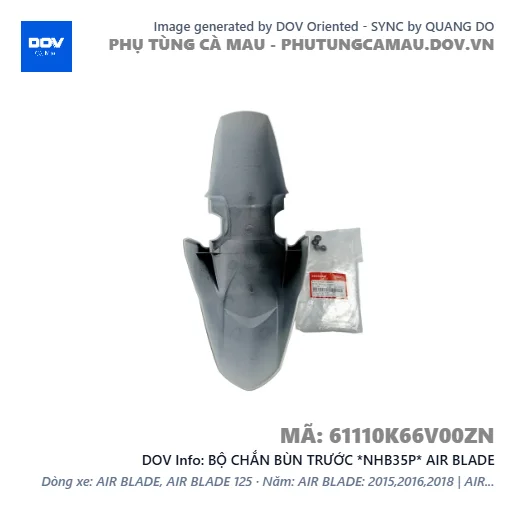 BỘ CHẮN BÙN TRƯỚC *NHB35P* AIR BLADE — 61110K66V00ZN
