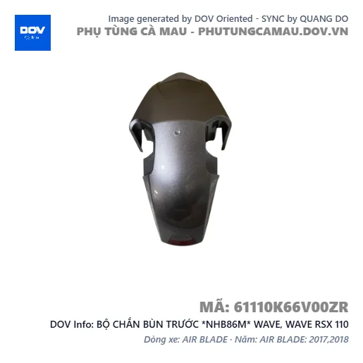 BỘ CHẮN BÙN TRƯỚC *NHB86M* WAVE, WAVE RSX 110 — 61110K66V00ZR