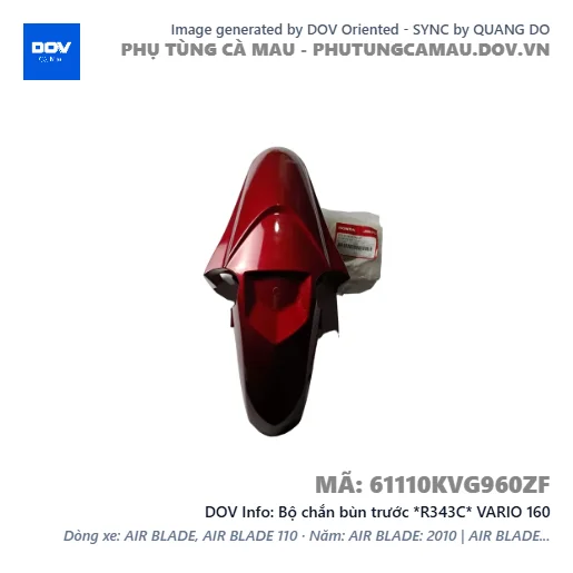 Bộ chắn bùn trước *R343C* VARIO 160 — 61110KVG960ZF