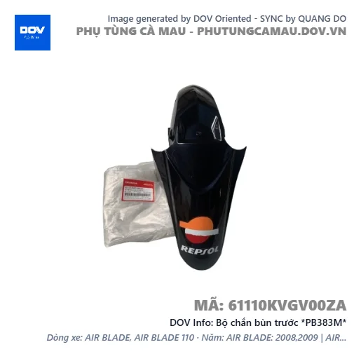 Bộ chắn bùn trước *PB383M*  — 61110KVGV00ZA
