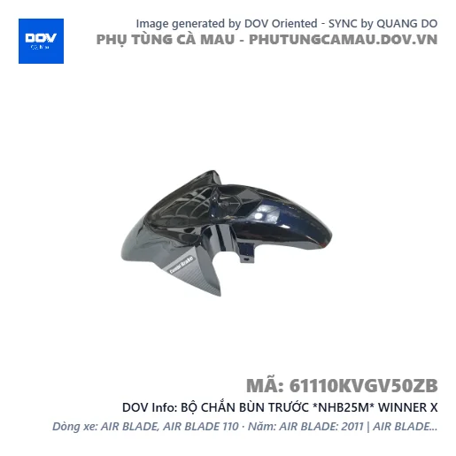 BỘ CHẮN BÙN TRƯỚC *NHB25M* WINNER X — 61110KVGV50ZB