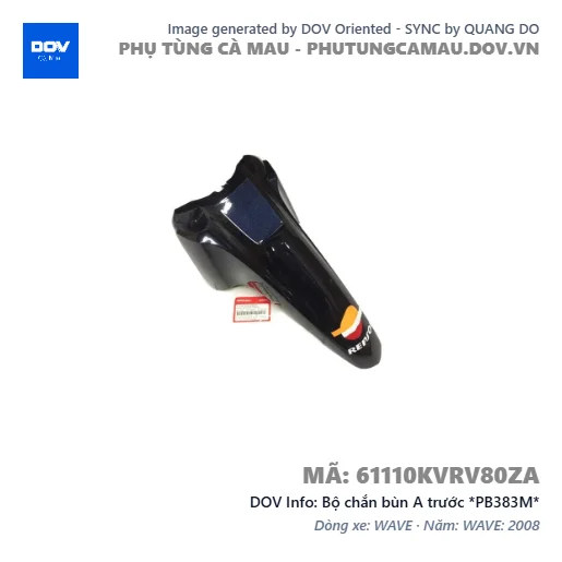 Bộ chắn bùn A trước *PB383M*  — 61110KVRV80ZA