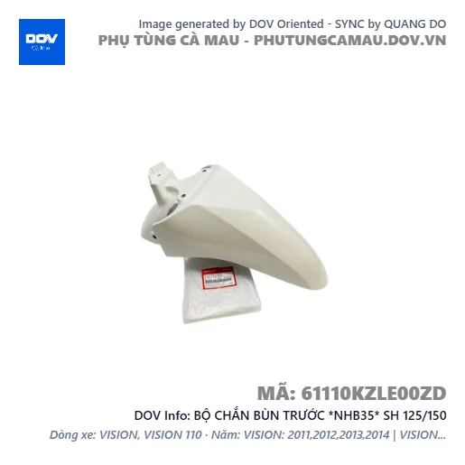 BỘ CHẮN BÙN TRƯỚC *NHB35* SH 125/150 — 61110KZLE00ZD
