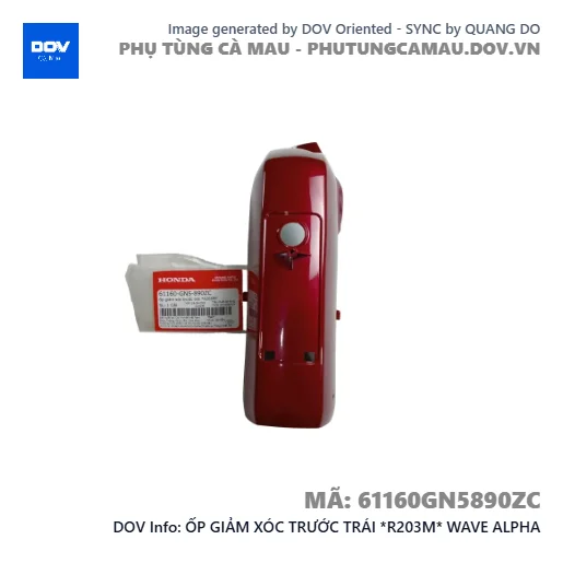 ỐP GIẢM XÓC TRƯỚC TRÁI *R203M* WAVE ALPHA — 61160GN5890ZC