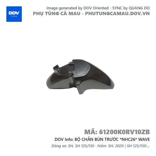 BỘ CHẮN BÙN TRƯỚC *NHC26* WAVE — 61200K0RV10ZB