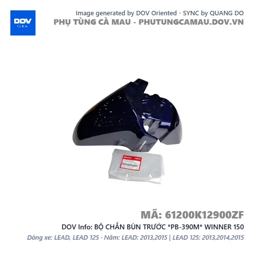 BỘ CHẮN BÙN TRƯỚC *PB-390M* WINNER 150 — 61200K12900ZF