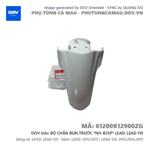 BỘ CHẮN BÙN TRƯỚC *NH-B35P* LEAD, LEAD 110 — 61200K12900ZG