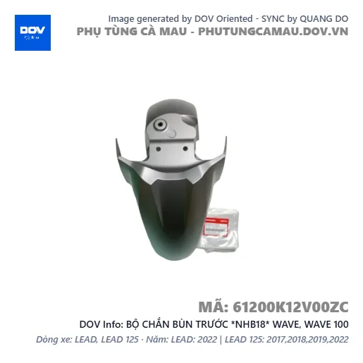 BỘ CHẮN BÙN TRƯỚC *NHB18* WAVE, WAVE 100 — 61200K12V00ZC
