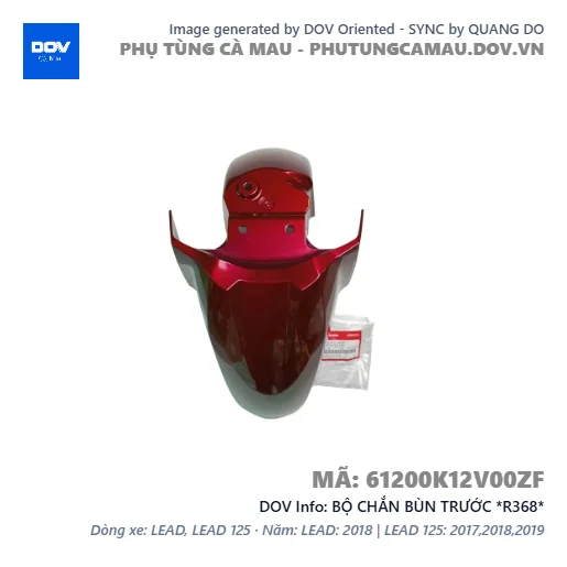 BỘ CHẮN BÙN TRƯỚC *R368*  — 61200K12V00ZF