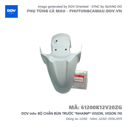 BỘ CHẮN BÙN TRƯỚC *NHA96P* VISION, VISION 110 — 61200K12V20ZG