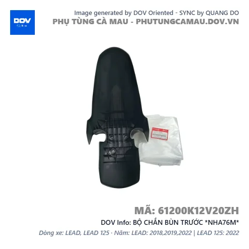BỘ CHẮN BÙN TRƯỚC *NHA76M*  — 61200K12V20ZH