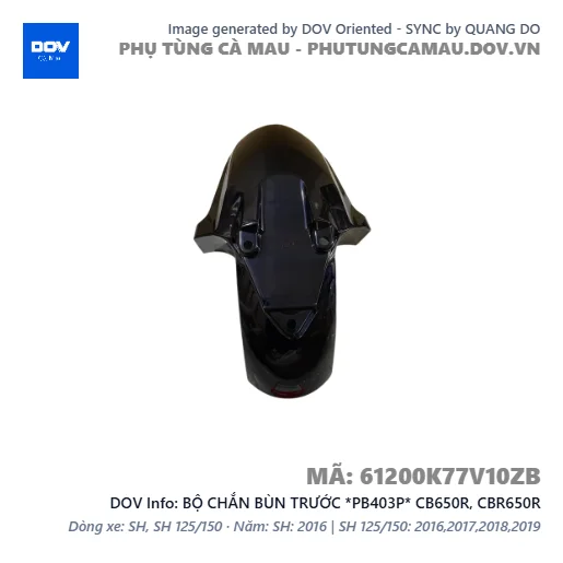 BỘ CHẮN BÙN TRƯỚC *PB403P* CB650R, CBR650R — 61200K77V10ZB