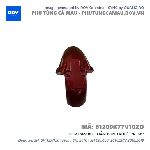 BỘ CHẮN BÙN TRƯỚC *R368*  — 61200K77V10ZD