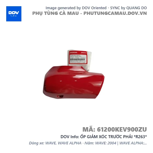 ỐP GIẢM XÓC TRƯỚC PHẢI *R263*  — 61200KEV900ZU