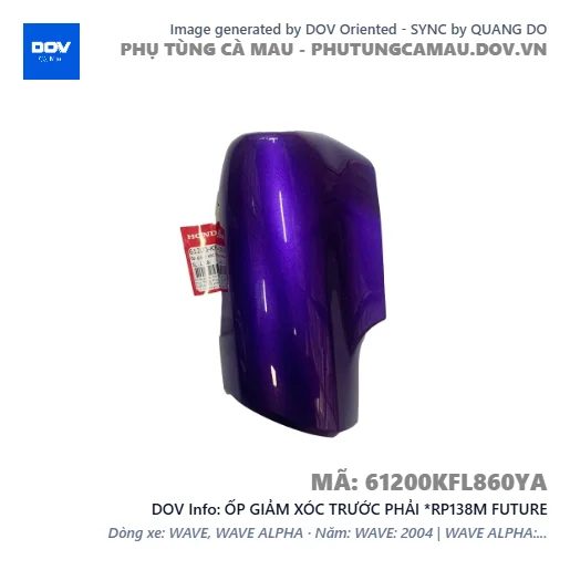 ỐP GIẢM XÓC TRƯỚC PHẢI *RP138M FUTURE — 61200KFL860YA