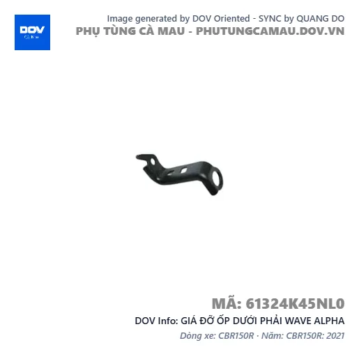 GIÁ ĐỠ ỐP DƯỚI PHẢI WAVE ALPHA — 61324K45NL0