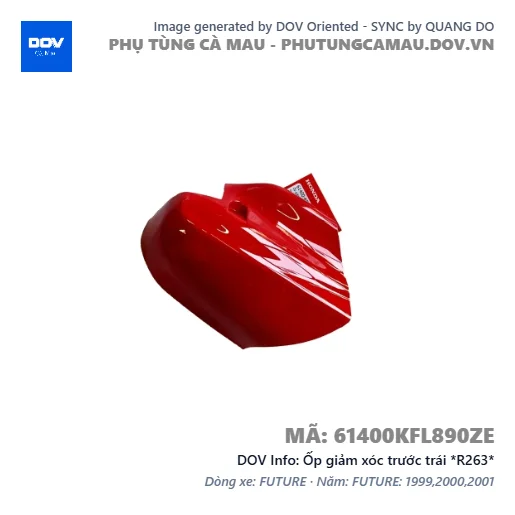 Ốp giảm xóc trước trái *R263* — 61400KFL890ZE