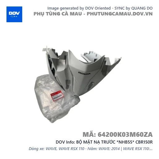 BỘ MẶT NẠ TRƯỚC *NHB55* CBR150R — 64200K03M60ZA