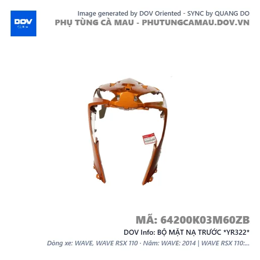 BỘ MẶT NẠ TRƯỚC *YR322*  — 64200K03M60ZB