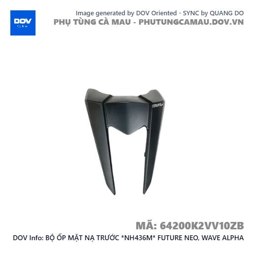 BỘ ỐP MẶT NẠ TRƯỚC *NH436M* FUTURE NEO, WAVE ALPHA — 64200K2VV10ZB