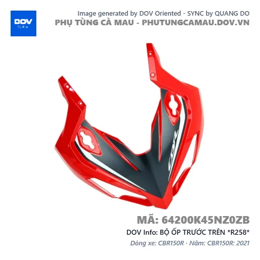 BỘ ỐP TRƯỚC TRÊN *R258*  — 64200K45NZ0ZB