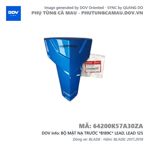 BỘ MẶT NẠ TRƯỚC *B189C* LEAD, LEAD 125 — 64200K57A30ZA