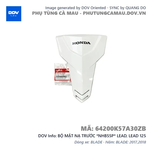 BỘ MẶT NẠ TRƯỚC *NHB55P* LEAD, LEAD 125 — 64200K57A30ZB