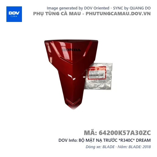 BỘ MẶT NẠ TRƯỚC *R340C* DREAM — 64200K57A30ZC