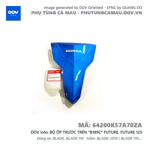 BỘ ỐP TRƯỚC TRÊN *B189C* FUTURE, FUTURE 125 — 64200K57A70ZA