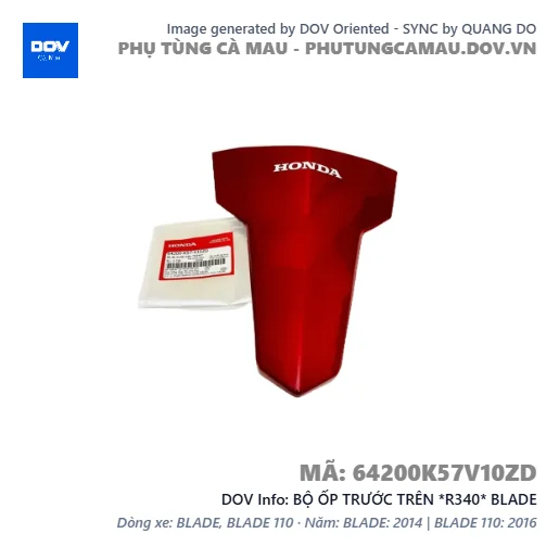 BỘ ỐP TRƯỚC TRÊN *R340* BLADE — 64200K57V10ZD