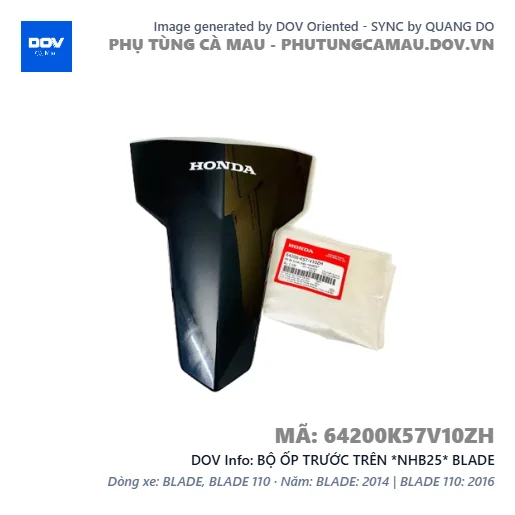 BỘ ỐP TRƯỚC TRÊN *NHB25* BLADE — 64200K57V10ZH