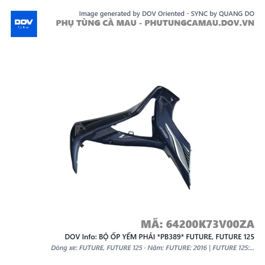 BỘ ỐP YẾM PHẢI *PB389* FUTURE, FUTURE 125 — 64200K73V00ZA