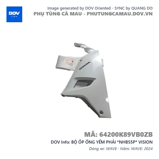 BỘ ỐP ỐNG YẾM PHẢI *NHB55P* VISION — 64200K89VB0ZB