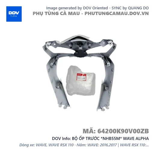 BỘ ỐP TRƯỚC *NHB55M* WAVE ALPHA — 64200K90V00ZB