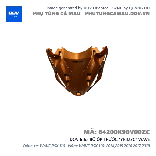 BỘ ỐP TRƯỚC *YR322C* WAVE — 64200K90V00ZC