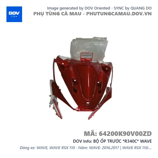 BỘ ỐP TRƯỚC *R340C* WAVE — 64200K90V00ZD