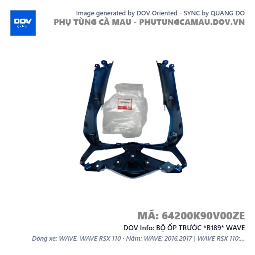 BỘ ỐP TRƯỚC *B189* WAVE — 64200K90V00ZE