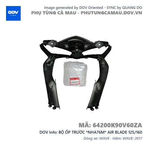 BỘ ỐP TRƯỚC *NHA76M* AIR BLADE 125/160 — 64200K90V60ZA