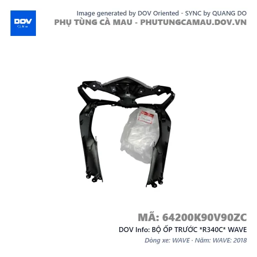BỘ ỐP TRƯỚC *R340C* WAVE — 64200K90V90ZC
