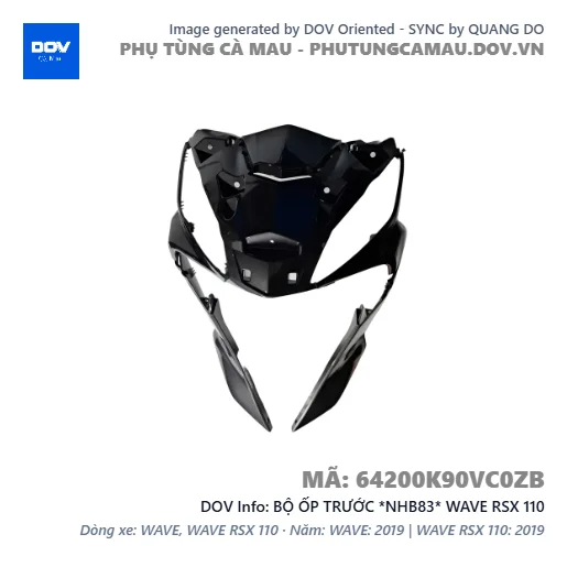 BỘ ỐP TRƯỚC *NHB83* WAVE RSX 110 — 64200K90VC0ZB