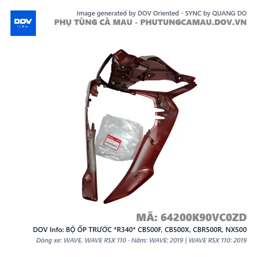 BỘ ỐP TRƯỚC *R340* CB500F, CB500X, CBR500R, NX500 — 64200K90VC0ZD