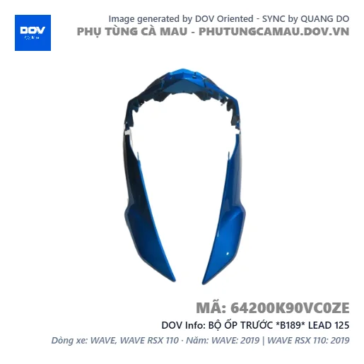 BỘ ỐP TRƯỚC *B189* LEAD 125 — 64200K90VC0ZE