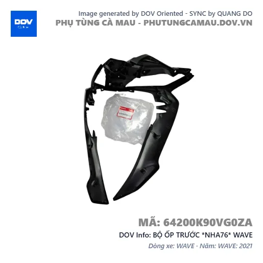BỘ ỐP TRƯỚC *NHA76* WAVE — 64200K90VG0ZA