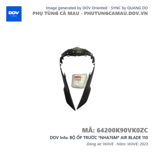 BỘ ỐP TRƯỚC *NHA76M* AIR BLADE 110 — 64200K90VK0ZC